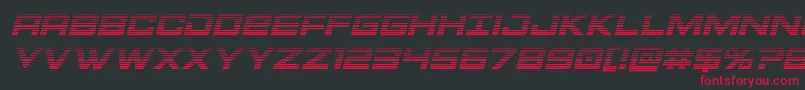 Montrocgradital Font – Red Fonts on Black Background