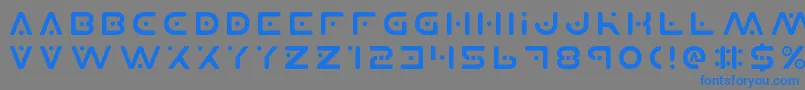 Planetxv2 Font – Blue Fonts on Gray Background