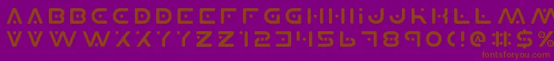 Planetxv2 Font – Brown Fonts on Purple Background