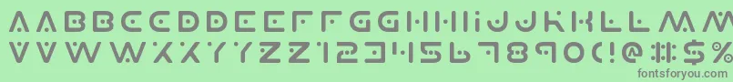 Planetxv2 Font – Gray Fonts on Green Background