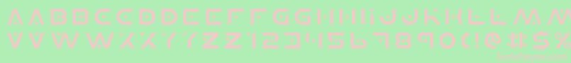 Planetxv2 Font – Pink Fonts on Green Background