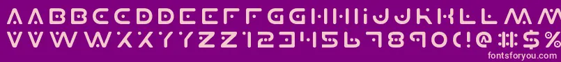 Planetxv2 Font – Pink Fonts on Purple Background