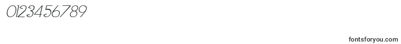 Fonte ClockerItalic – fontes para números e dígitos