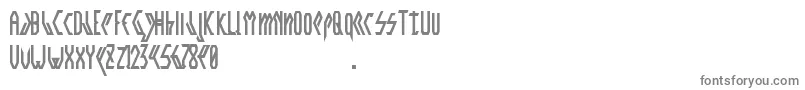 フォントCrwell – 白い背景に灰色の文字