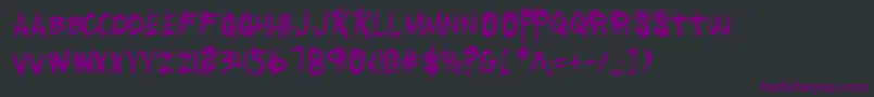 Шрифт Rkillc – фиолетовые шрифты на чёрном фоне