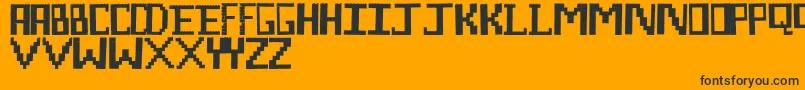 LegoManiac Font – Black Fonts on Orange Background