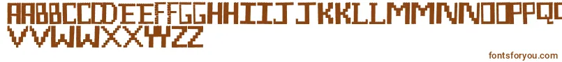 LegoManiac Font – Brown Fonts on White Background