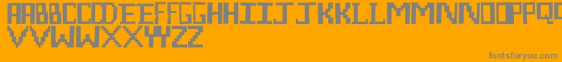 LegoManiac Font – Gray Fonts on Orange Background