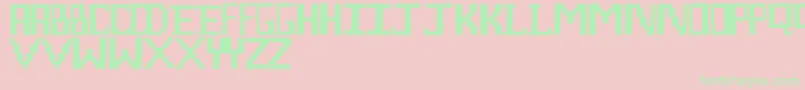 LegoManiac Font – Green Fonts on Pink Background