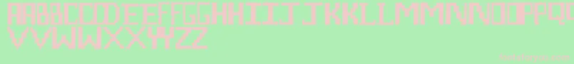 LegoManiac Font – Pink Fonts on Green Background