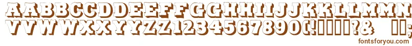 DuoLicht Font – Brown Fonts on White Background