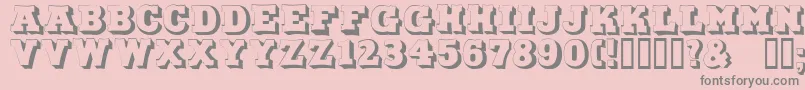 DuoLicht Font – Gray Fonts on Pink Background