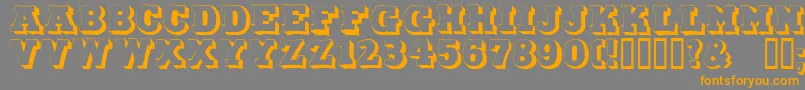 DuoLicht Font – Orange Fonts on Gray Background