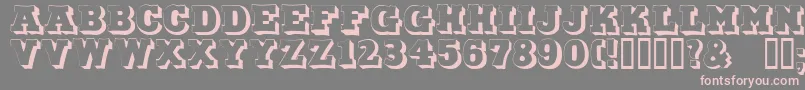 DuoLicht Font – Pink Fonts on Gray Background