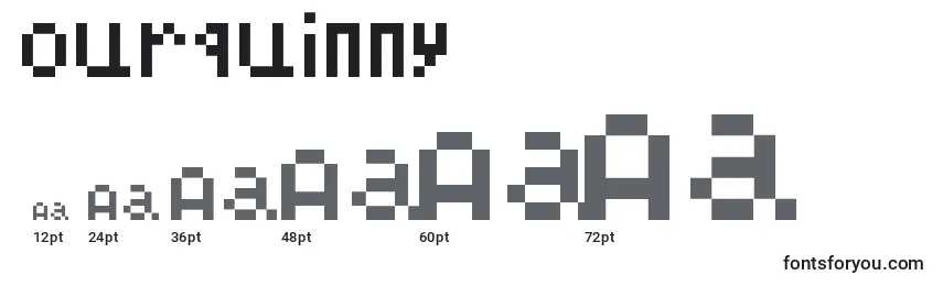 Ourquinny Font Sizes