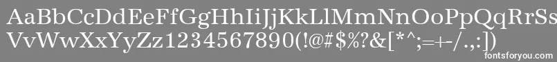Подробнее о шрифте AntiquaRegular Шрифт AntiquaRegular – белые шрифты на сером фоне