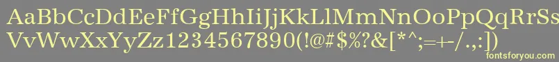More about AntiquaRegular Font AntiquaRegular Font – Yellow Fonts on Gray Background
