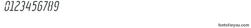 フォントRulerStencilItalic – 数字と数値のためのフォント