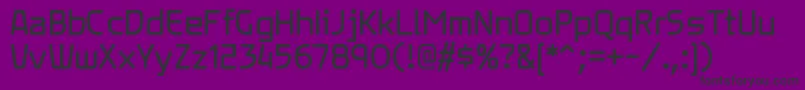XenarargRegular Font – Black Fonts on Purple Background