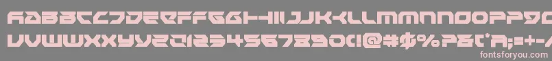 フォントRoyalsamuraicond – 灰色の背景にピンクのフォント