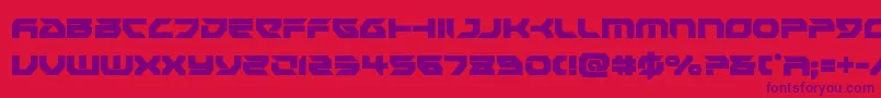 Royalsamuraicond Font – Purple Fonts on Red Background