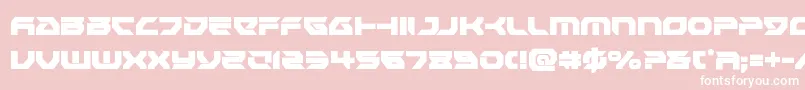 フォントRoyalsamuraicond – ピンクの背景に白い文字