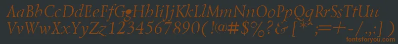 Más sobre la fuente LazurskyItalic.001.001 fuente LazurskyItalic.001.001 – Fuentes Marrones Sobre Fondo Negro