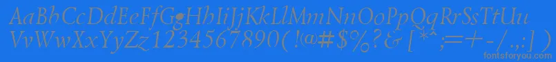 En savoir plus sur la police LazurskyItalic.001.001 Police LazurskyItalic.001.001 – polices grises sur fond bleu