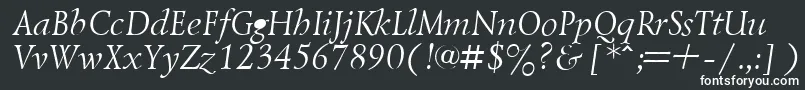 Шрифт LazurskyItalic.001.001 – белые шрифты