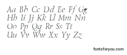 Überblick über die Schriftart LazurskyItalic.001.001