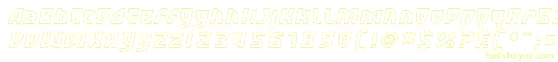 SfRetroesqueOutlineOblique Font – Yellow Fonts