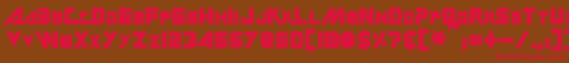 GinRai Font – Red Fonts on Brown Background