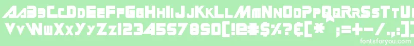 GinRai Font – White Fonts on Green Background