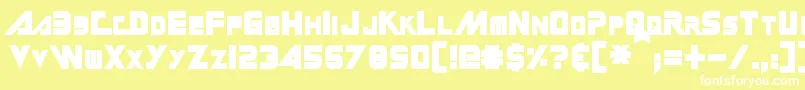 GinRai Font – White Fonts on Yellow Background