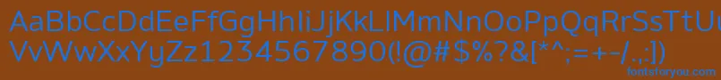 More about AminoRegular Font AminoRegular Font – Blue Fonts on Brown Background