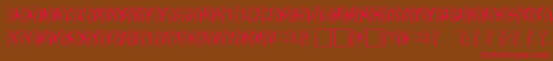 Davysribbons Font – Red Fonts on Brown Background