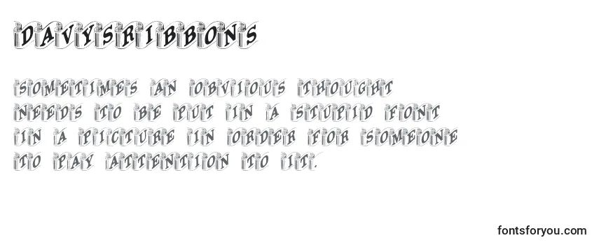 Review of the Davysribbons Font