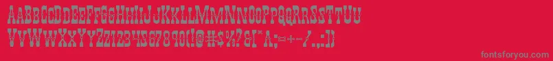 Youngerbrosexpand Font – Gray Fonts on Red Background