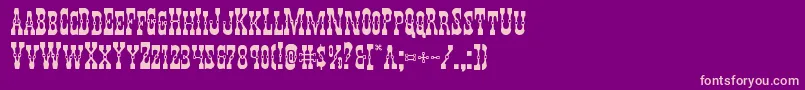 Youngerbrosexpand Font – Pink Fonts on Purple Background