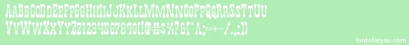 Youngerbrosexpand Font – White Fonts on Green Background