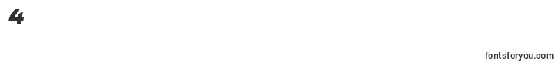 Fonte GetvoipGrotesqueItalic – fontes números 4