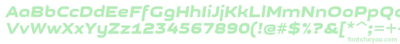 Czcionka GetvoipGrotesqueItalic – zielone czcionki