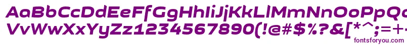 フォントGetvoipGrotesqueItalic – 紫色のフォント