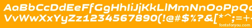 GetvoipGrotesqueItalic Font – White Fonts on Orange Background