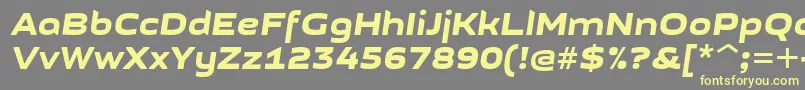 GetvoipGrotesqueItalic Font – Yellow Fonts on Gray Background
