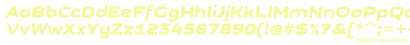 Шрифт GetvoipGrotesqueItalic – жёлтые шрифты на белом фоне