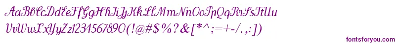 フォントWenceslasOblique – 紫色のフォント