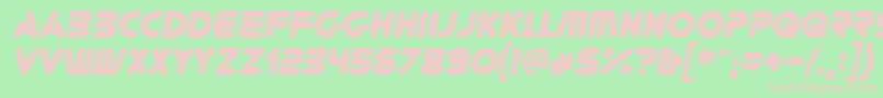 Youregone ffy Font – Pink Fonts on Green Background