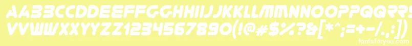 Youregone ffy Font – White Fonts on Yellow Background