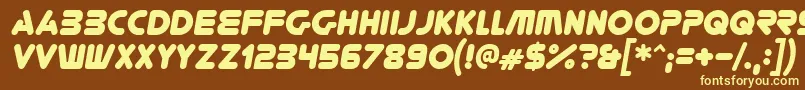 Youregone ffy Font – Yellow Fonts on Brown Background